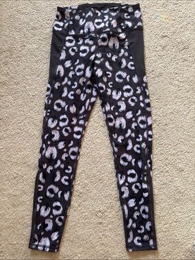 Women’s Purple Leopard Print Active Leggings